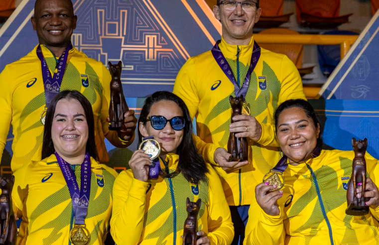 Brasil fecha Mundial de halterofilismo com ouro nas equipes femininas