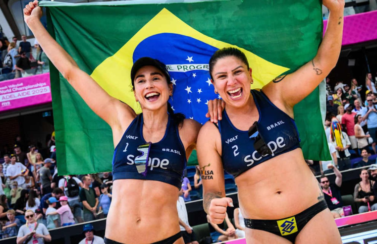 Carol Soberg e Rebecca faturam  bronze no Mundial de vôlei de praia