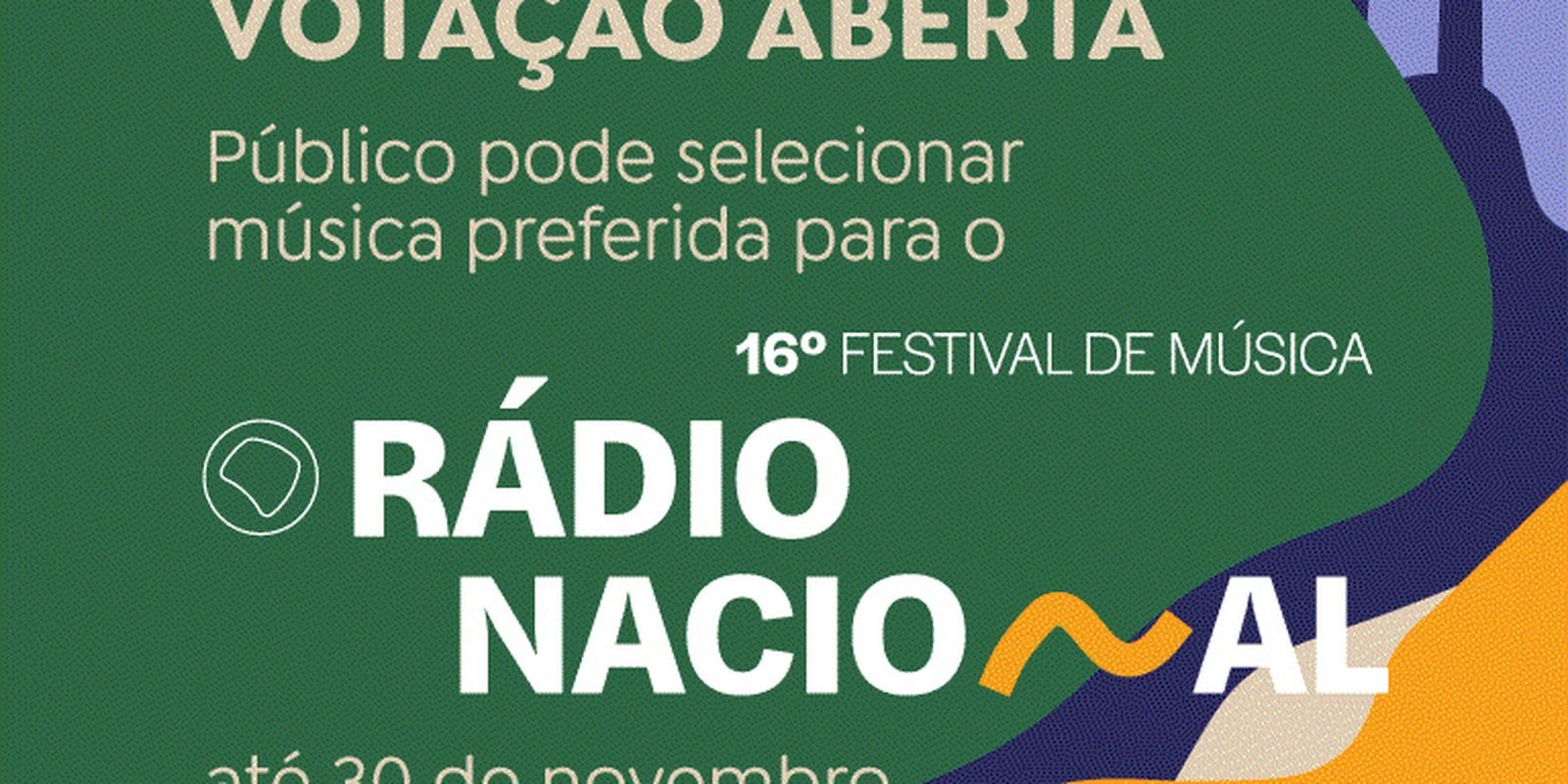 Votação online do 16º Festival de Música da Rádio Nacional está aberta