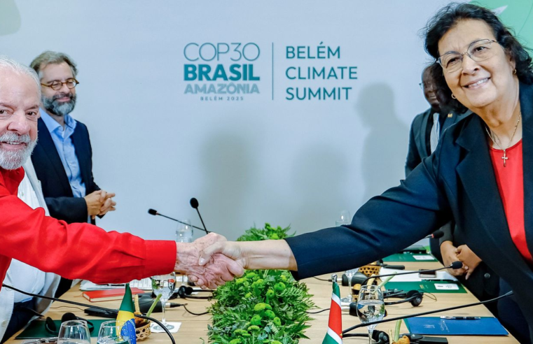 Lula se reúne com líderes do Suriname e de Papua Nova Guiné na COP30