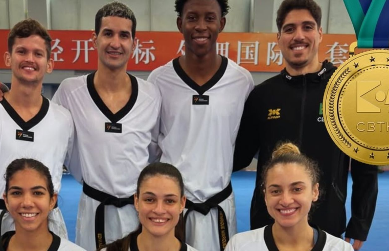 Brasil é tricampeão na Copa do Mundo por equipes de taekwondo na China