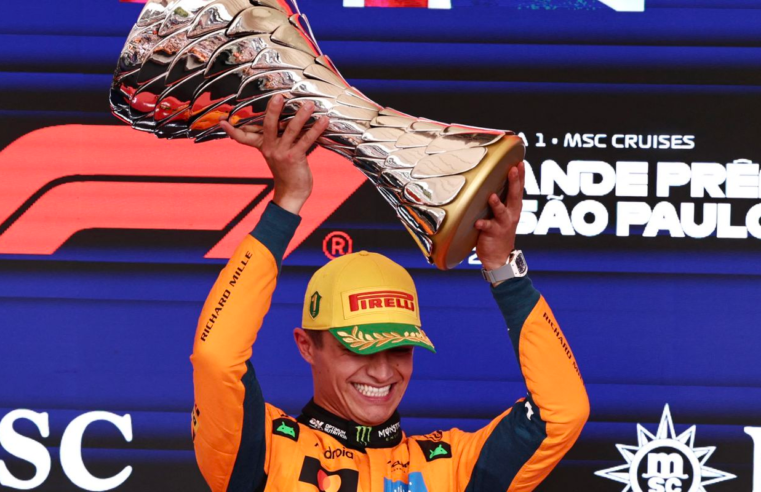 Fórmula 1: Lando Norris vence GP do Brasil e abre vantagem na ponta