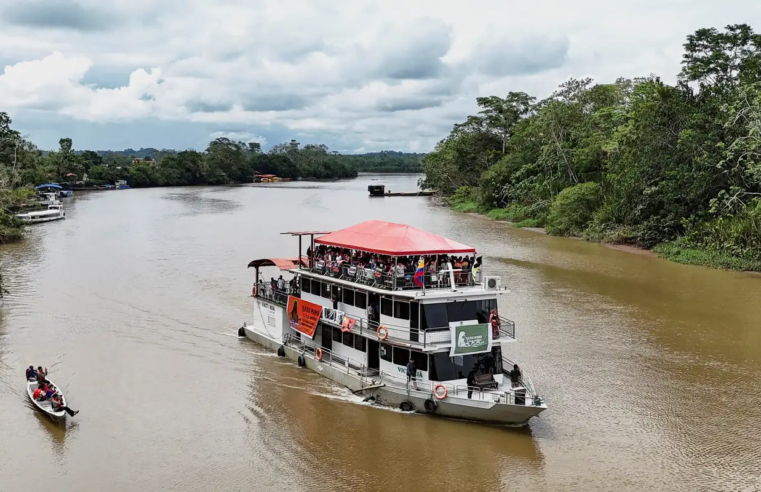 Flotilha Yaku Mama chega à COP30 com demandas de povos indígenas