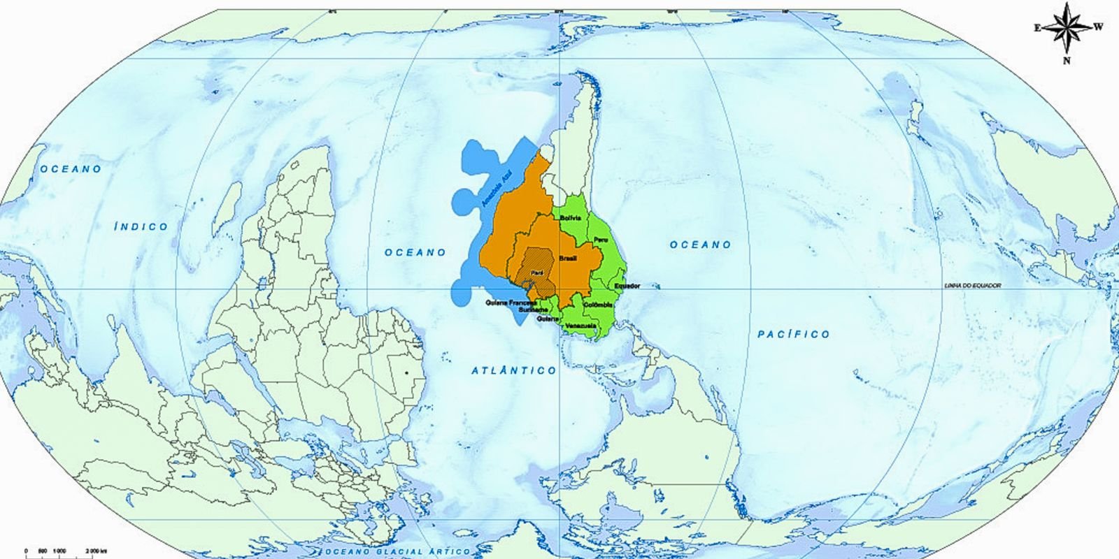 IBGE lança mapa na COP30 destacando o Pará no centro do mundo 