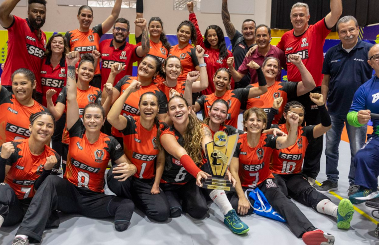 Sesi-SP conquista Campeonato Brasileiro de vôlei sentado feminino