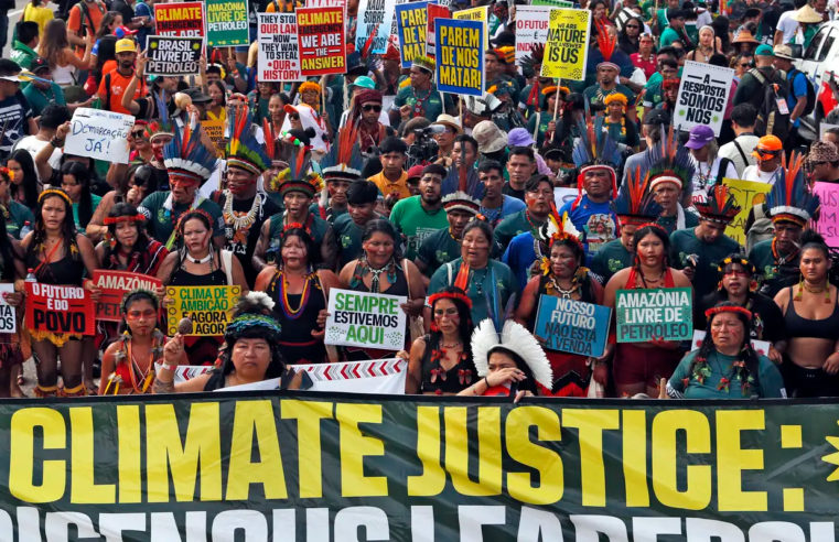 COP30: marcha global indígena em Belém cobra demarcação de territórios