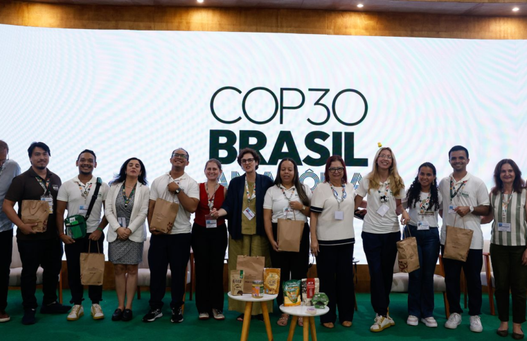Voluntários da COP30 recebem kit de alimentos da agricultura familiar