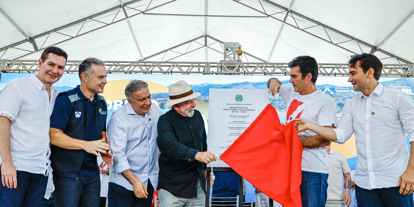 Lula inaugura ponte que liga Tocantins e Pará sobre o Rio Araguaia