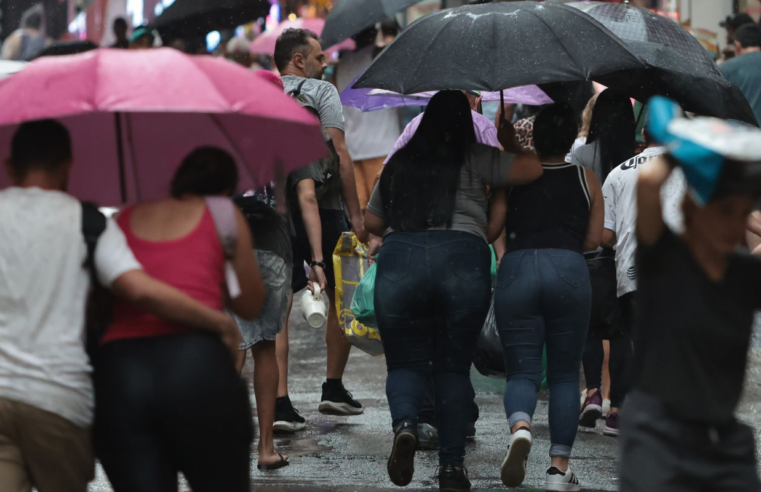Capitais do Centro-Sul terão chuvas e ventania até quinta-feira