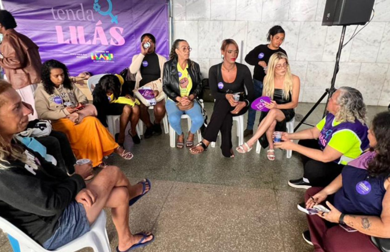 Ministério das Mulheres instala Tenda Lilás em Brasília