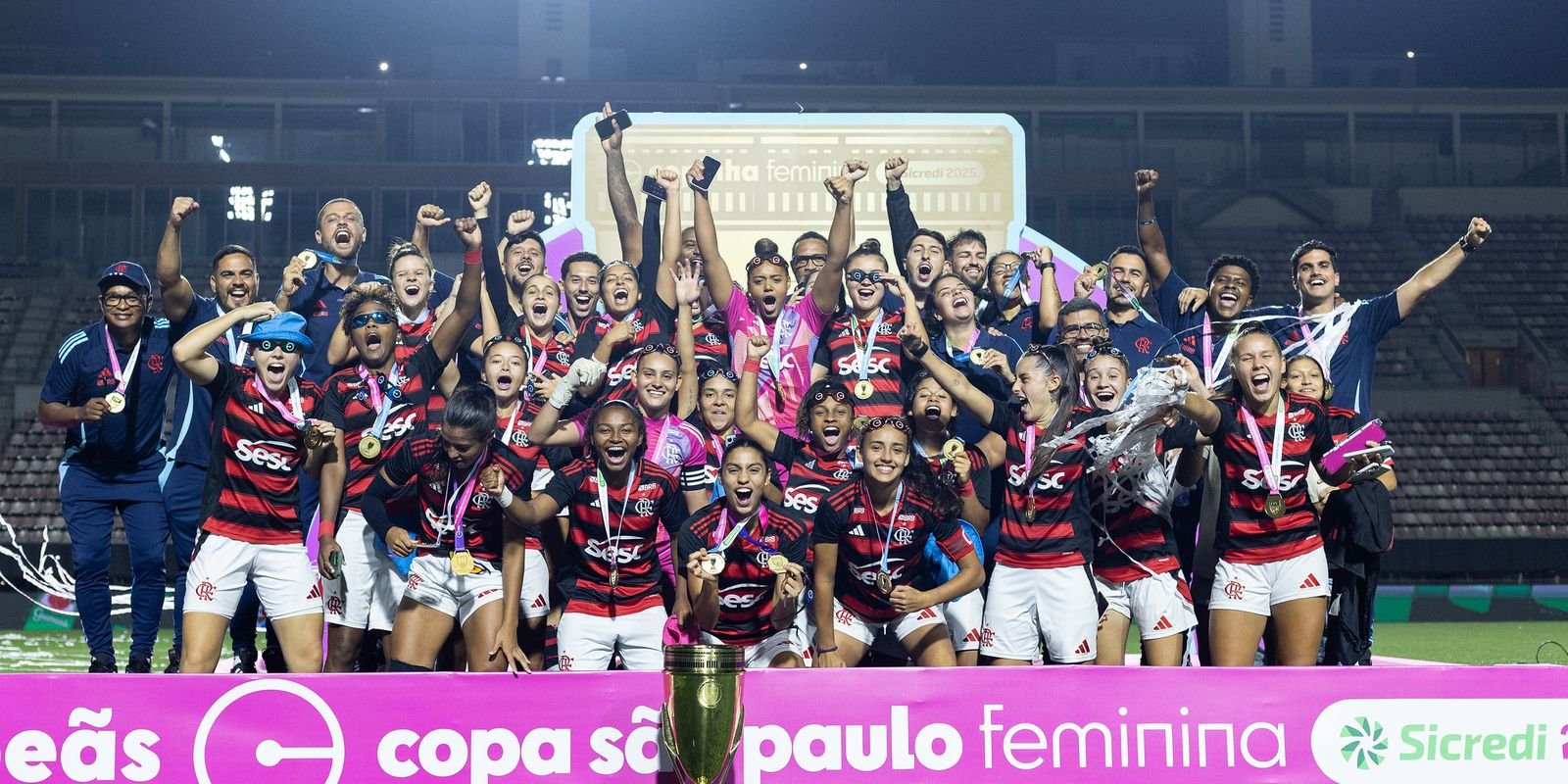 Flamengo goleia Grêmio e conquista Copinha Feminina