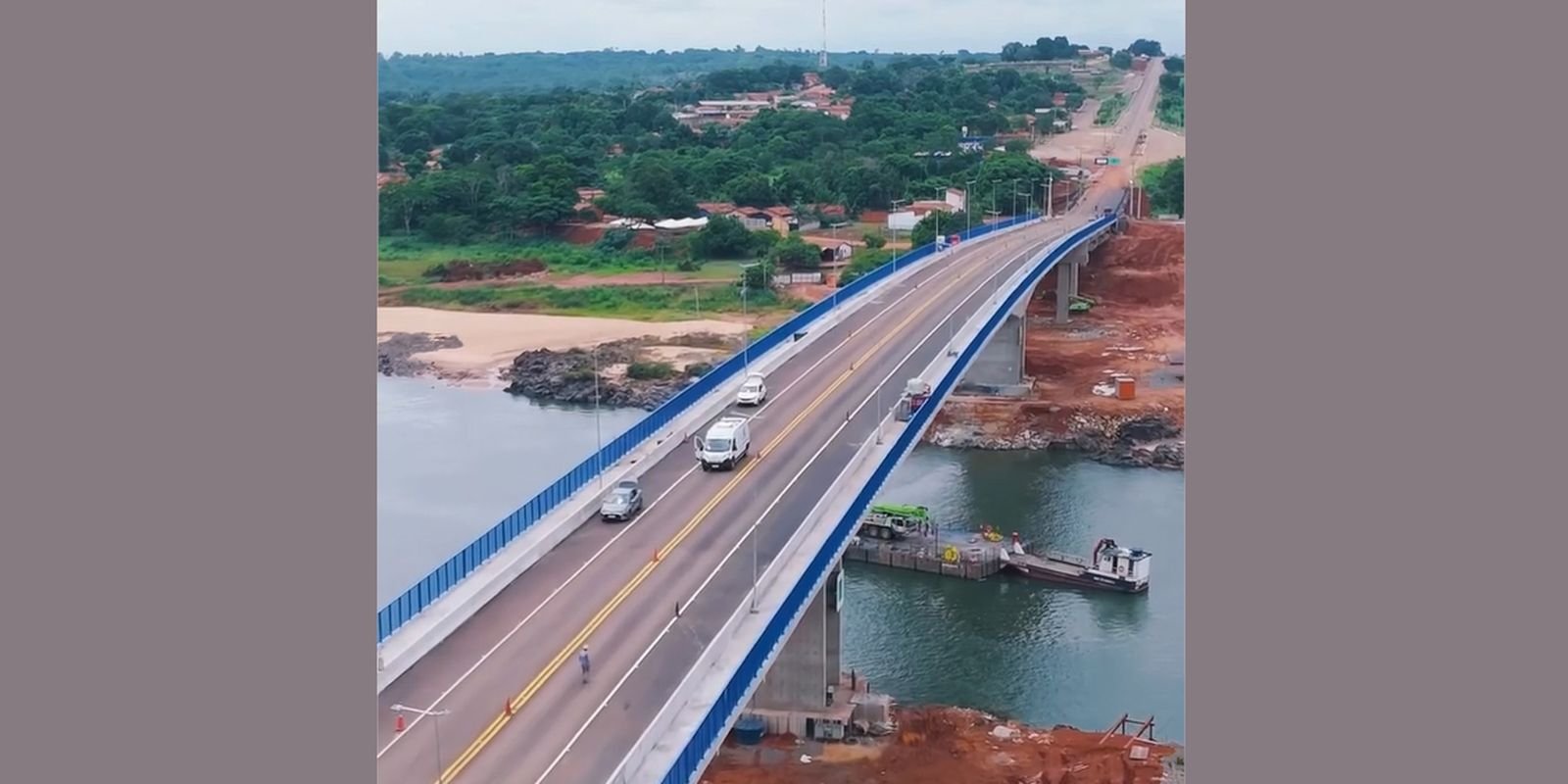 Ponte entre Tocantins e Maranhão que desabou há um ano é reinaugurada