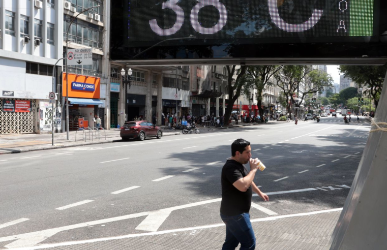 Temperatura em São Paulo chega a 37,2ºC e bate recorde para dezembro