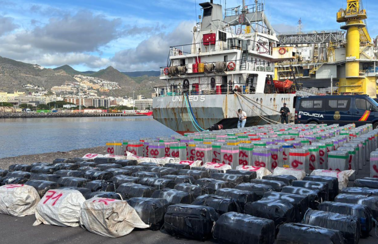 Espanha apreende cocaína a bordo de navio que fez escala no Brasil