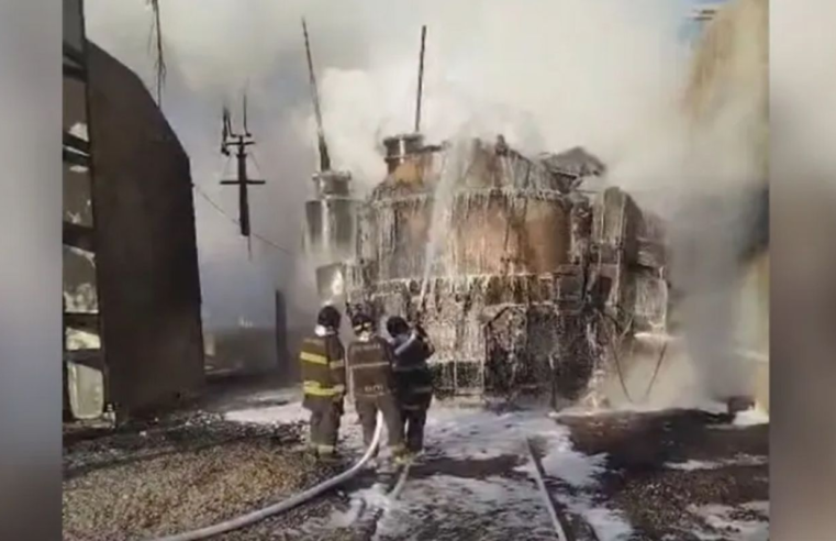 Incêndio atinge subestação de energia em Embu-Guaçu
