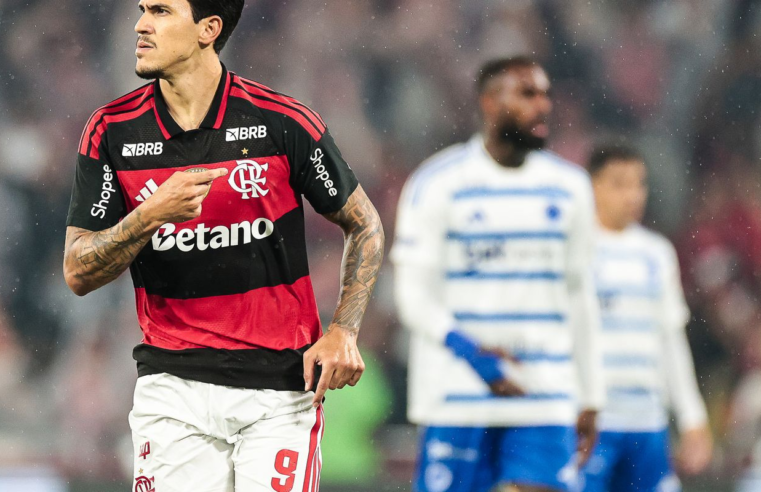Flamengo vence Cruzeiro com gols de Pedro e Carrascal