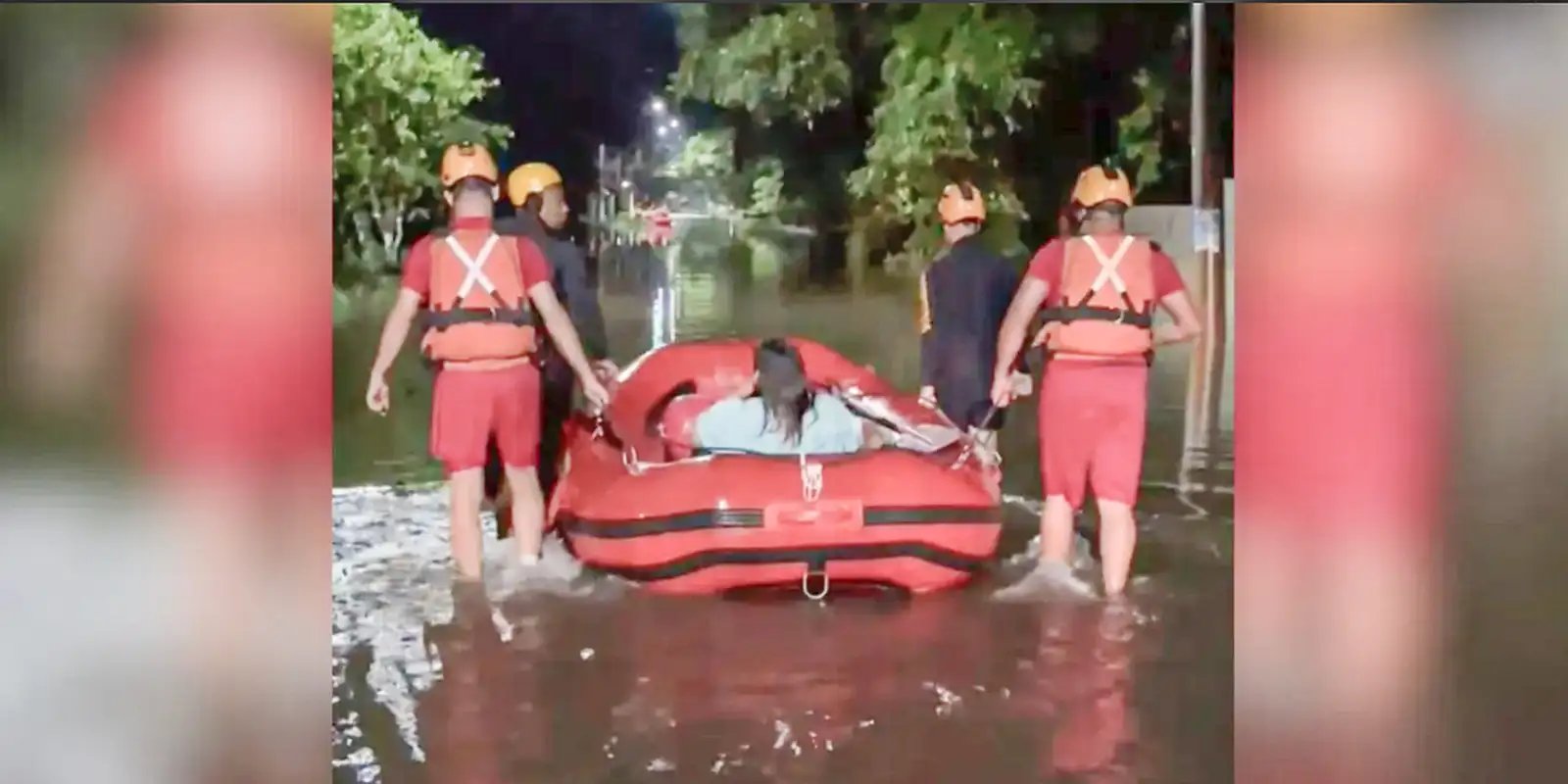 Chuva provoca desalojamentos e inundações em Peruíbe, litoral de SP